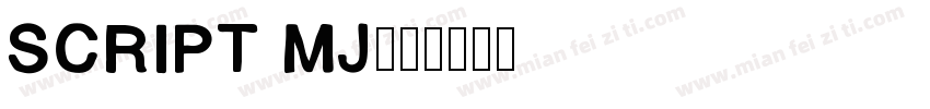 script mj字体转换